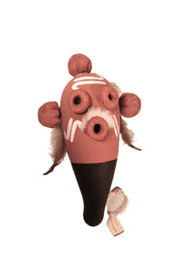Large Hopi Pueblo Mudhead Gourd Rattle By Lyle Lomayma