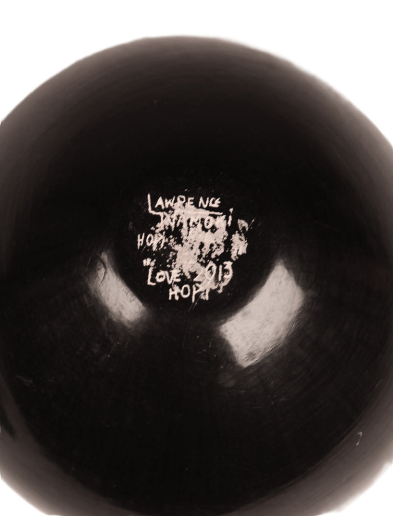Hopi Pueblo Blackware Love Hope Pottery By Lawrence Namoki