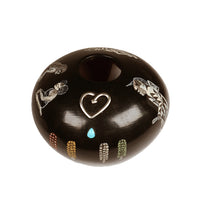 Hopi Pueblo Blackware Love Hope Pottery By Lawrence Namoki