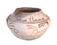Antique Zuni Pueblo Large Olla Pottery