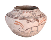 Antique Zuni Pueblo Large Olla Pottery
