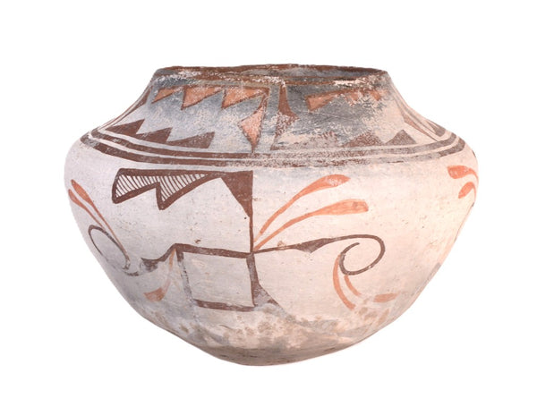 Antique Zuni Pueblo Large Olla Pottery