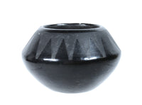 San Ildefonso Pueblo Black Pot Pottery By Lupito Martinez