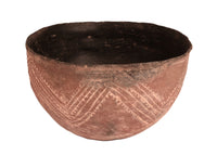 Prehistoric Salado White on Red Smudge Pot Bowl