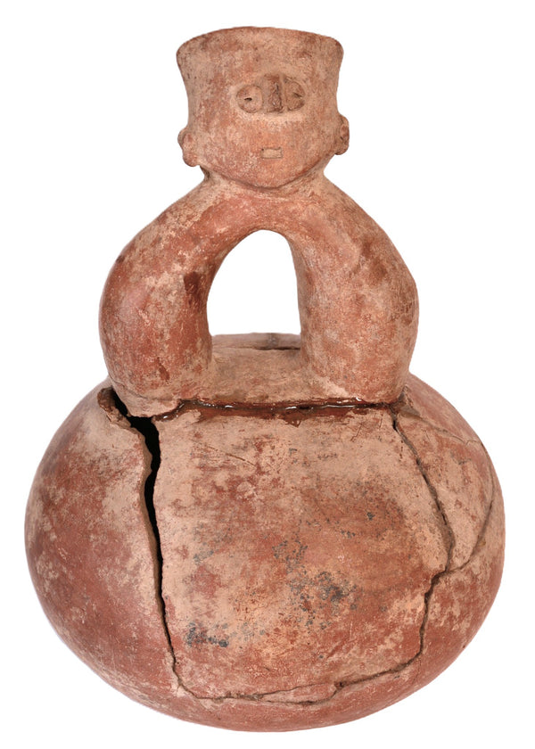 Maricopa Stirrup Jar with Figure Pottery
