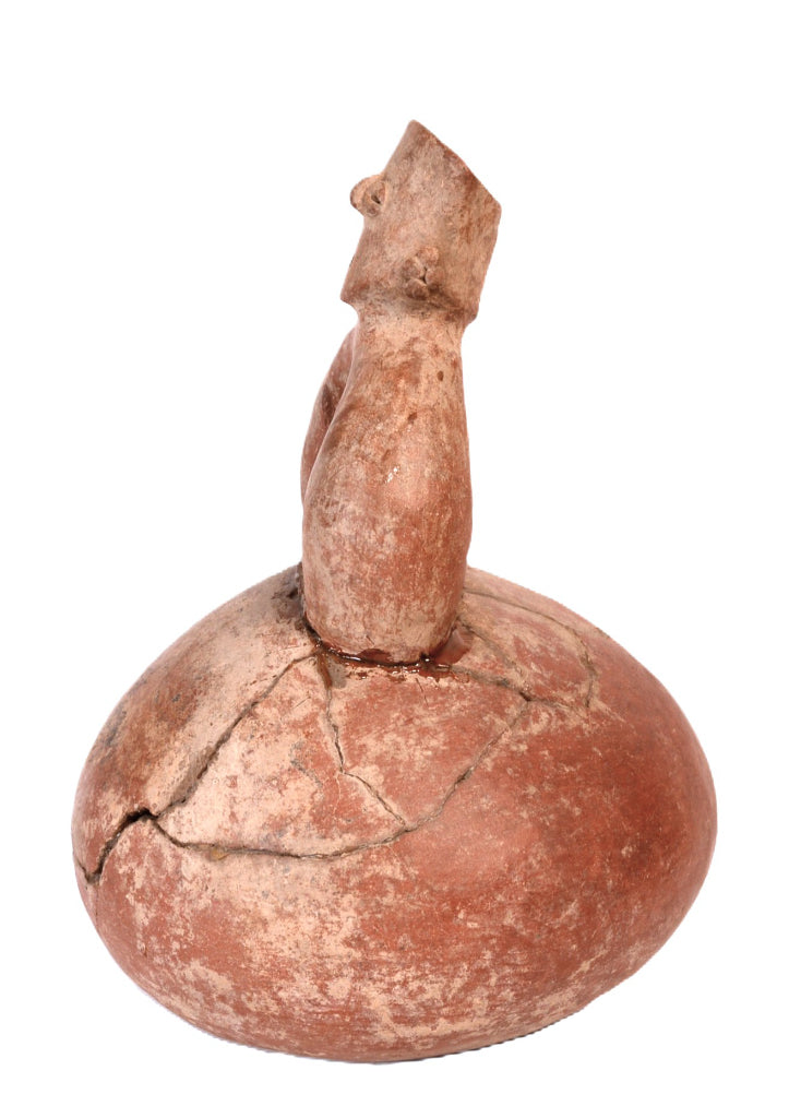 Maricopa Stirrup Jar with Figure Pottery