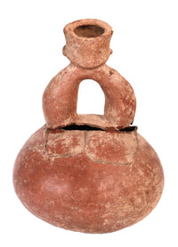 Maricopa Stirrup Jar with Figure Pottery