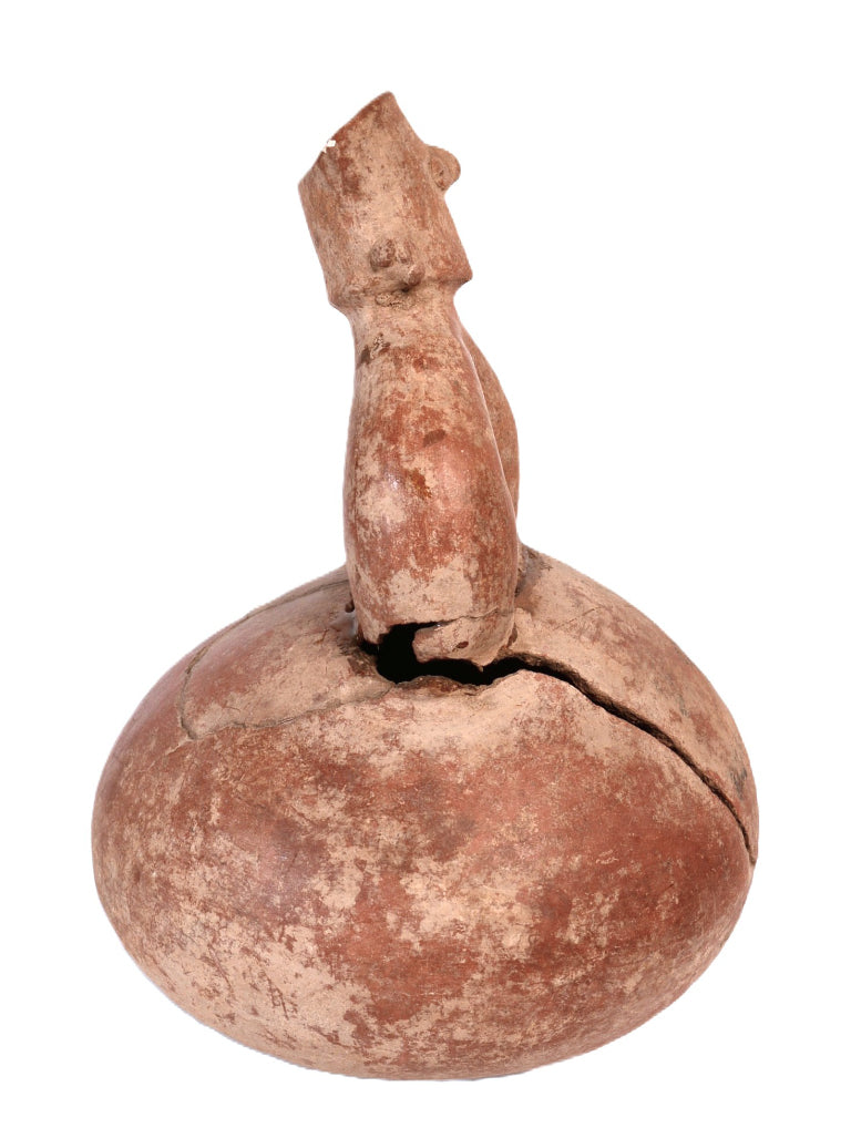 Maricopa Stirrup Jar with Figure Pottery