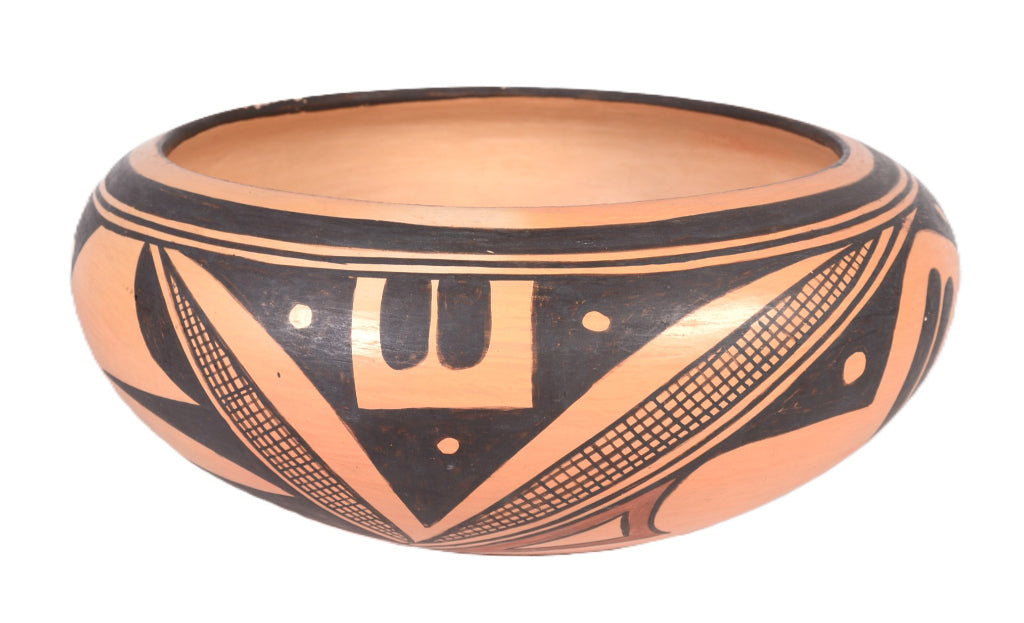 Hopi Pueblo Dough Bowl Pottery
