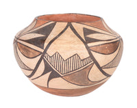 Acoma Pueblo Polychrome Olla Pottery