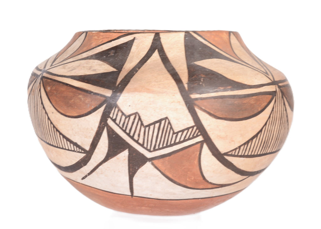 Acoma Pueblo Polychrome Olla Pottery