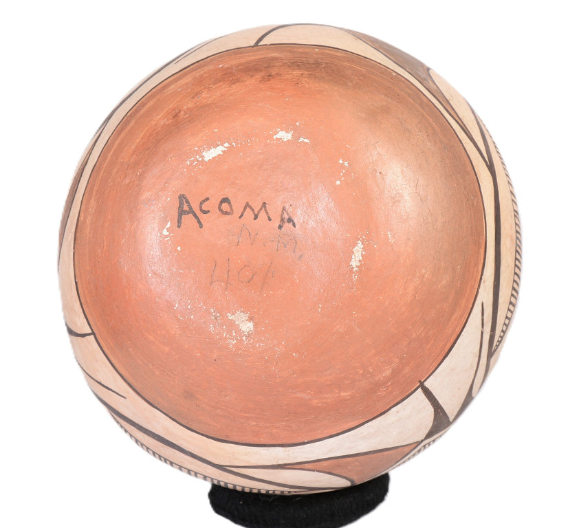 Acoma Pueblo Polychrome Olla Pottery