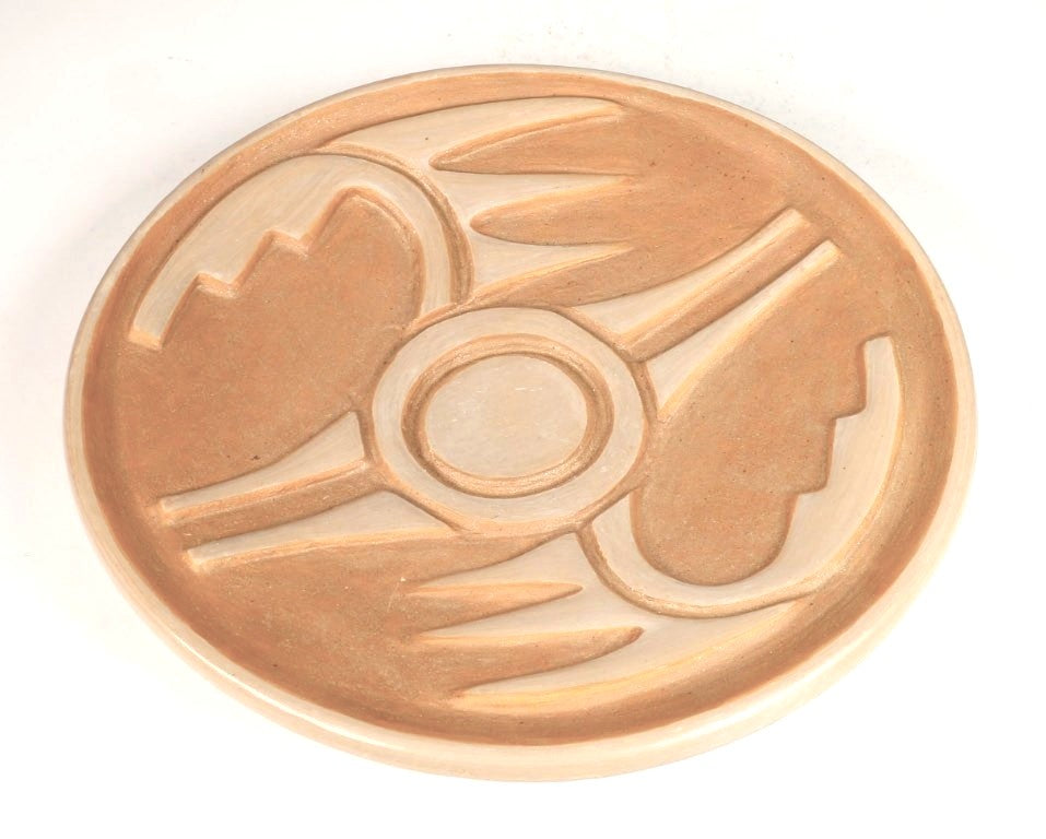 San Ildefonso Pueblo Plate Pottery By Blue Corn