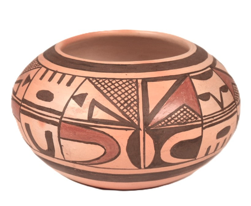 Hopi Pueblo Polychrome Pottery Jar By Fannie Nampeyo