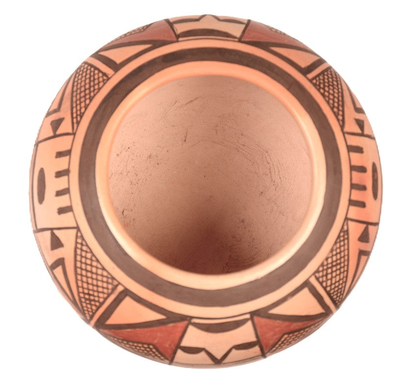 Hopi Pueblo Polychrome Pottery Jar By Fannie Nampeyo