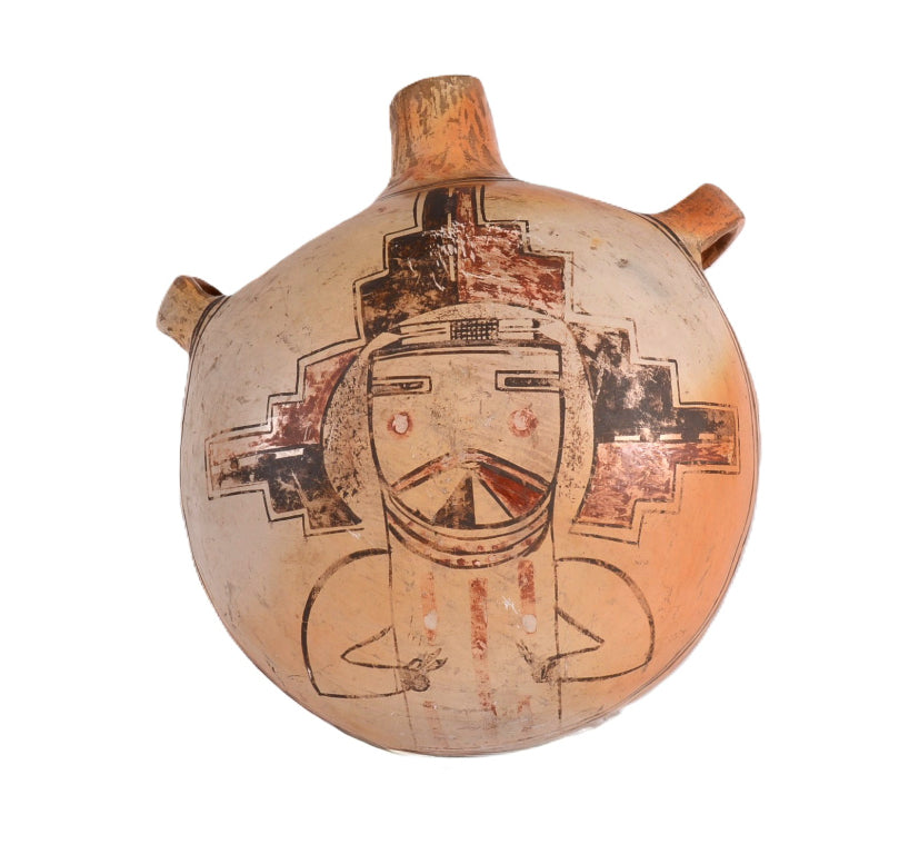Hopi Pueblo Large Canteen Pottery By Nampeyo of Hano