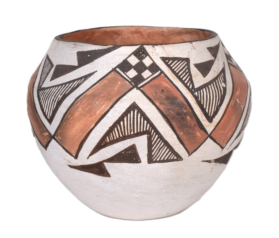 Acoma Pueblo Olla Pottery By S.T.C.