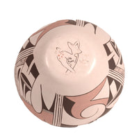 Hopi Pueblo Polychrome Cream Slip Pottery Jar By Little Fawn Navasie Garcia