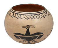 Cochiti Pueblo Pottery Bowl; Thunderbird and Thunder Clouds