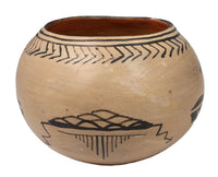 Cochiti Pueblo Pottery Bowl; Thunderbird and Thunder Clouds