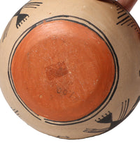 Cochiti Pueblo Pottery Bowl; Thunderbird and Thunder Clouds