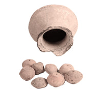 Pre-Columbian Central American Pottery with 8 Ceramic Beads
