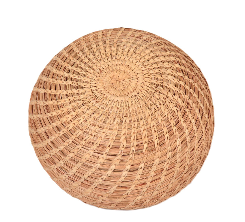 Papago Lidded Split-Stitch Basket