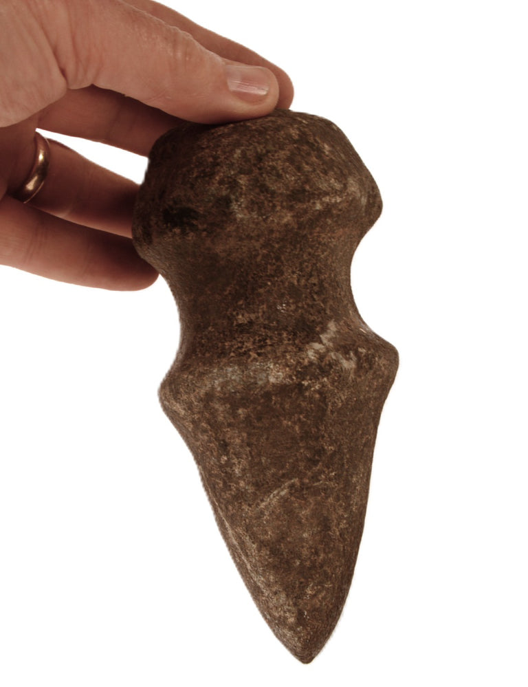 Large .75" Groove Heavy Stone Axe Head