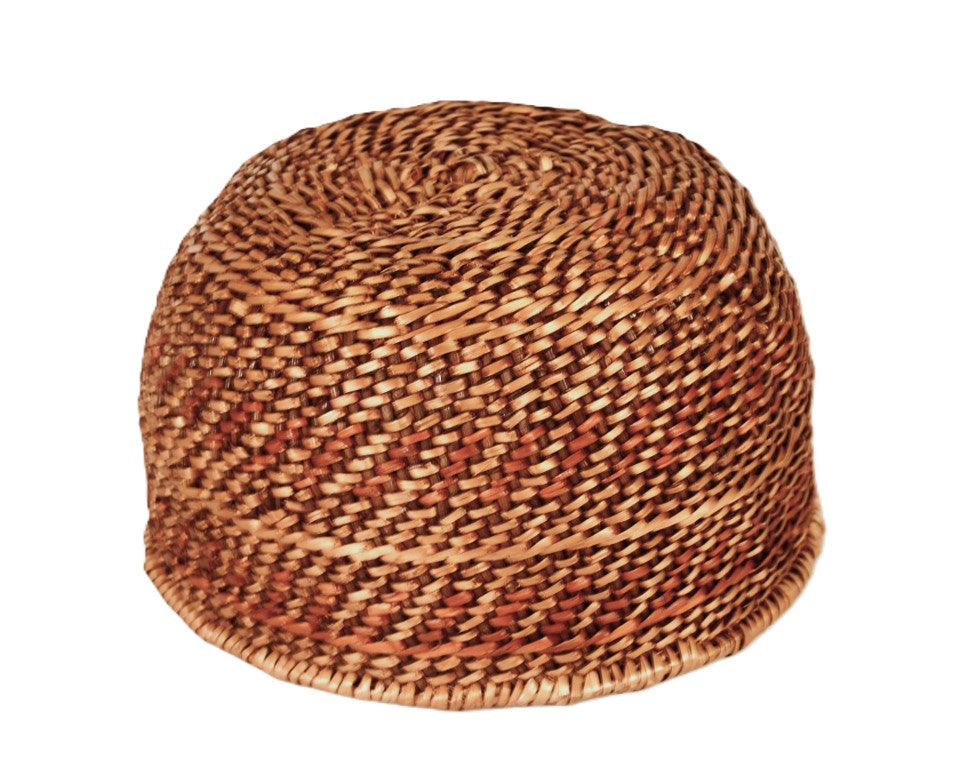 Havasupai Twined with Coil Rim Polychrome Basket