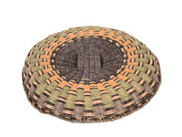 Hopi Pueblo Polychrome Wicker Tray Basket