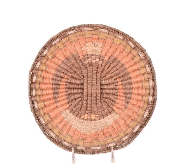 Hopi Pueblo Polychrome Wicker Tray