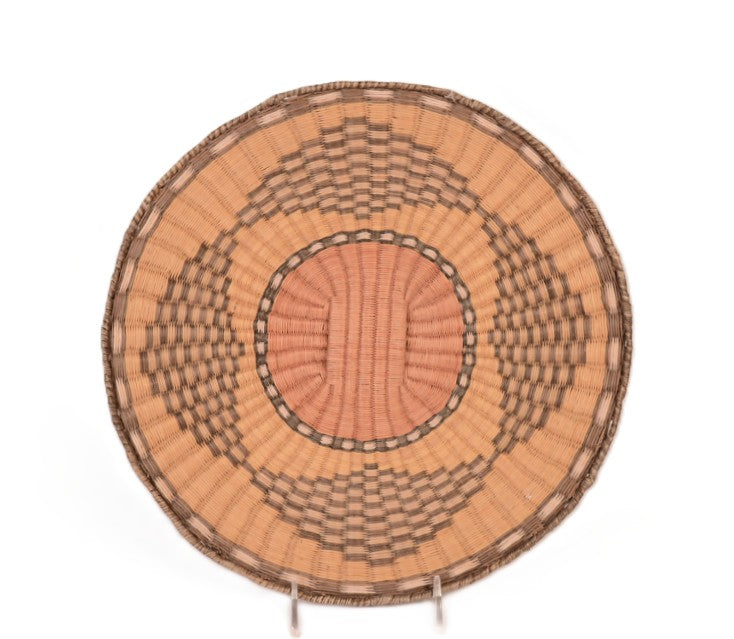Antique Hopi Pueblo Wicker Tray Basket