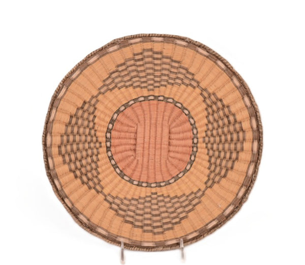 Antique Hopi Pueblo Wicker Tray Basket