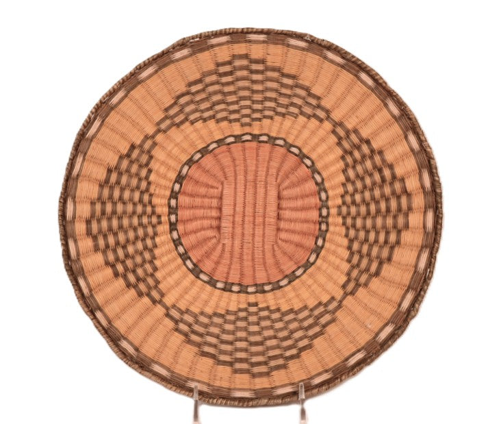 Antique Hopi Pueblo Wicker Tray Basket