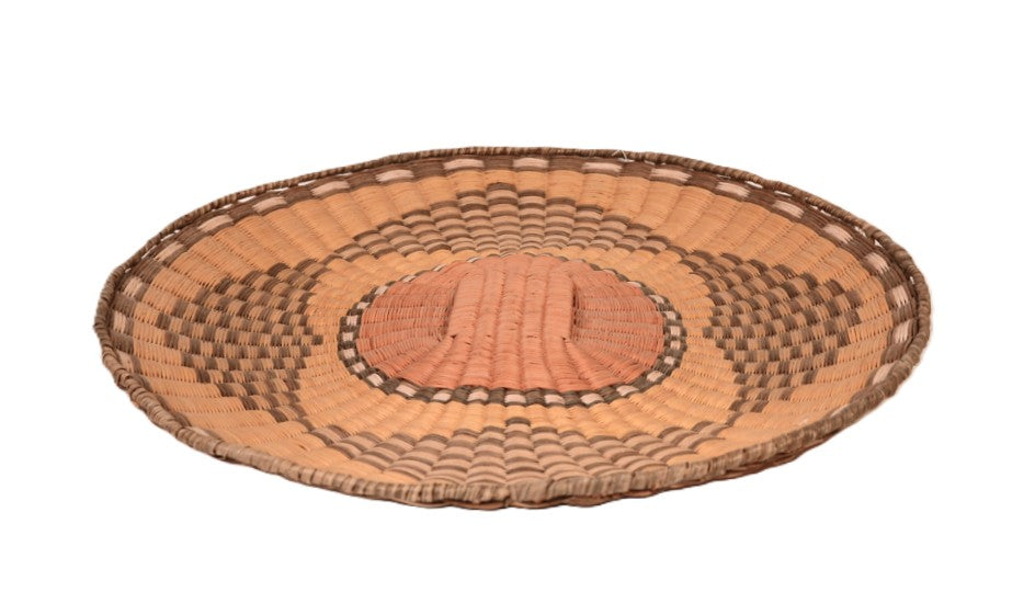 Antique Hopi Pueblo Wicker Tray Basket