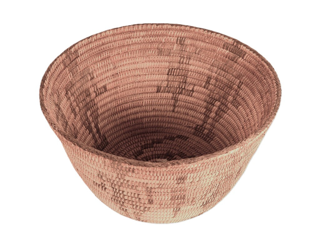 Antique Pima Polychrome Bowl Basket