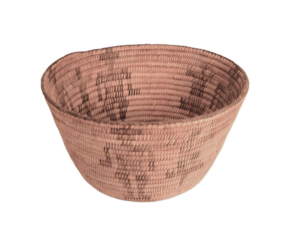 Antique Pima Polychrome Bowl Basket