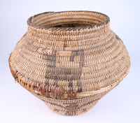 Large Pima Storage Basket - Dog and Eagle Motifs