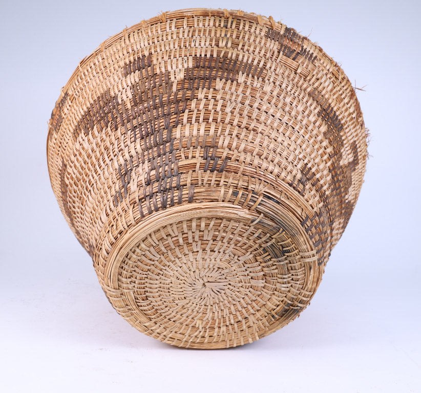 Large Pima Storage Basket - Dog and Eagle Motifs