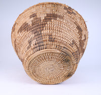 Large Pima Storage Basket - Dog and Eagle Motifs