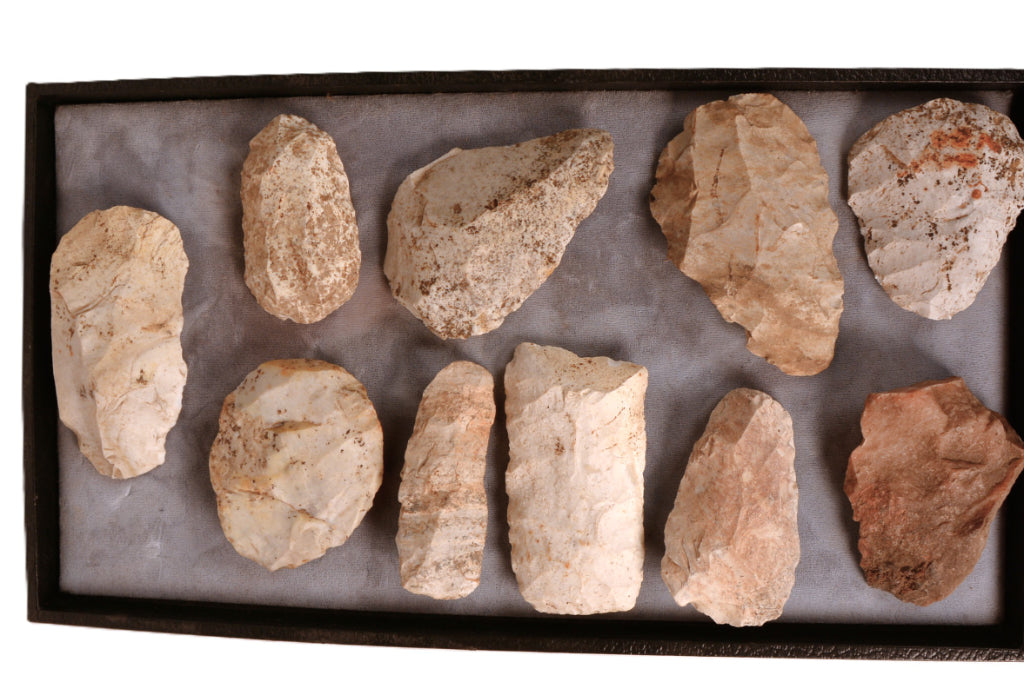 Prehistoric Mid West Artifacts Scrapers Set of 10