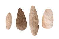 Prehistoric Points and Blades Artifacts Set of 4