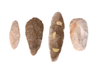 Prehistoric Points and Blades Artifacts Set of 4