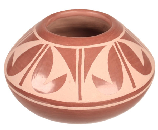 San Ildefonso Pueblo Redware Pottery Jar By Albert & Josephine Vigil