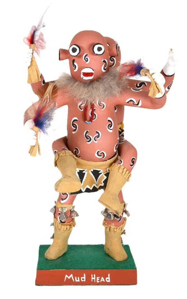 Navajo Kachinas 2 Mudhead Piggyback Dolls By J Cly