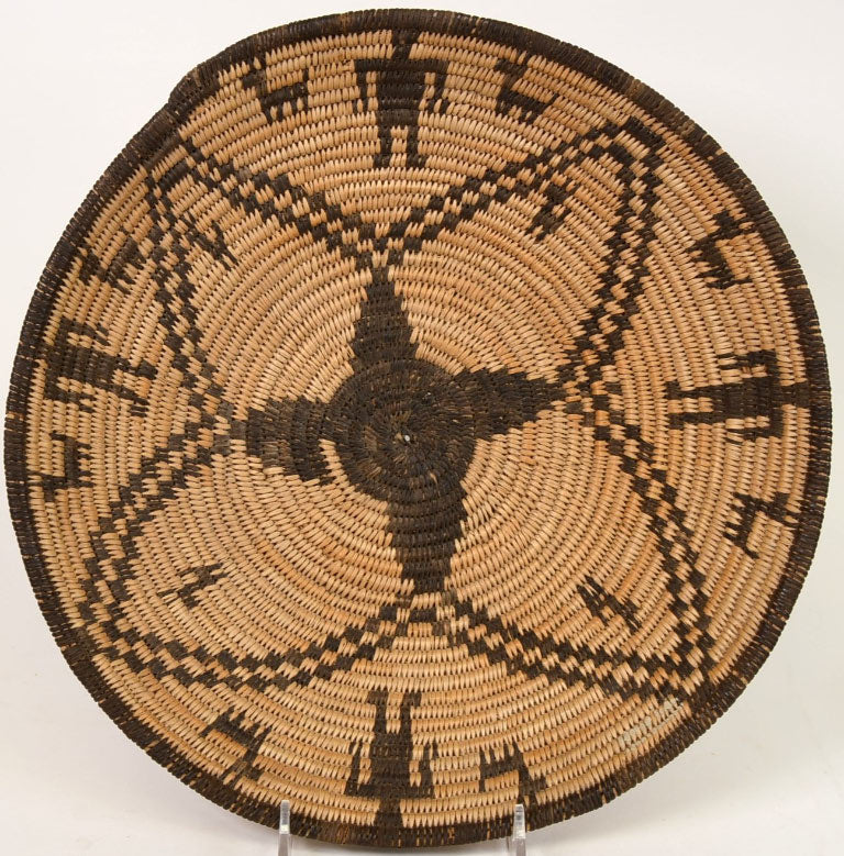 Apache Basketry Tray with Figures