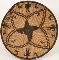 Apache Basketry Tray with Figures