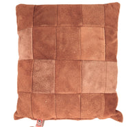 Plains Beaded Hide Leather Square Pillow