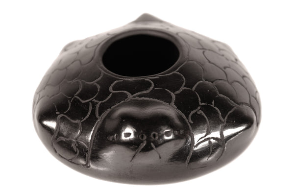 Mata Ortiz Black Turtle Pottery By Jose L. Quezada
