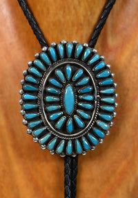 Zuni Cluster Bolo Tie